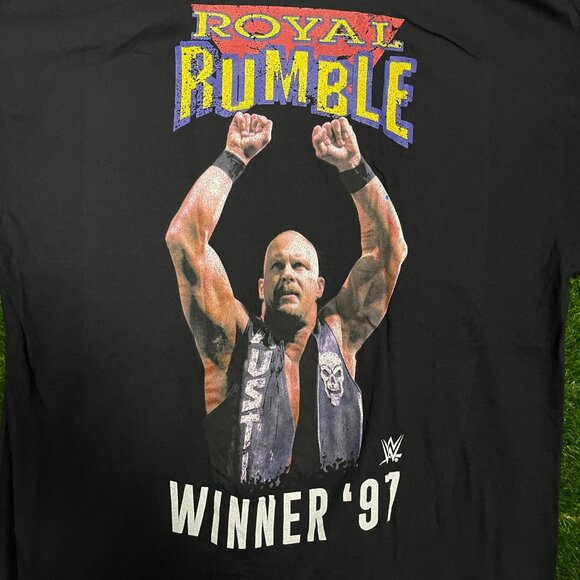 Cold Stone Steve Austin Royal Rumble 1997 Graphic T-shirt size XL - Picture 2 of 5